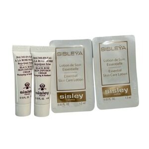 Sisley Sample Lot: Black Rose Skin Infusion Cream (4ml), Essential Lotion (1.5m)